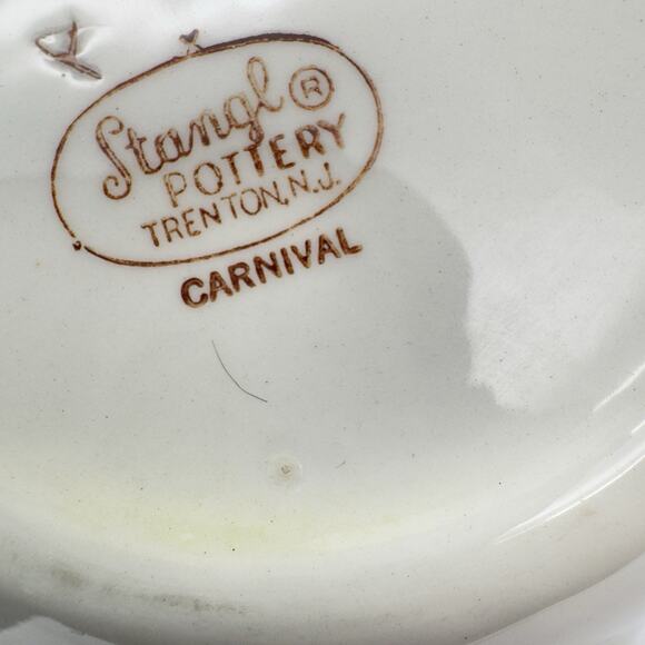 Stangl Pottery Carnival Tea Pot 4.5" MCM Pink Green Black NO LID - Picture 7 of 12